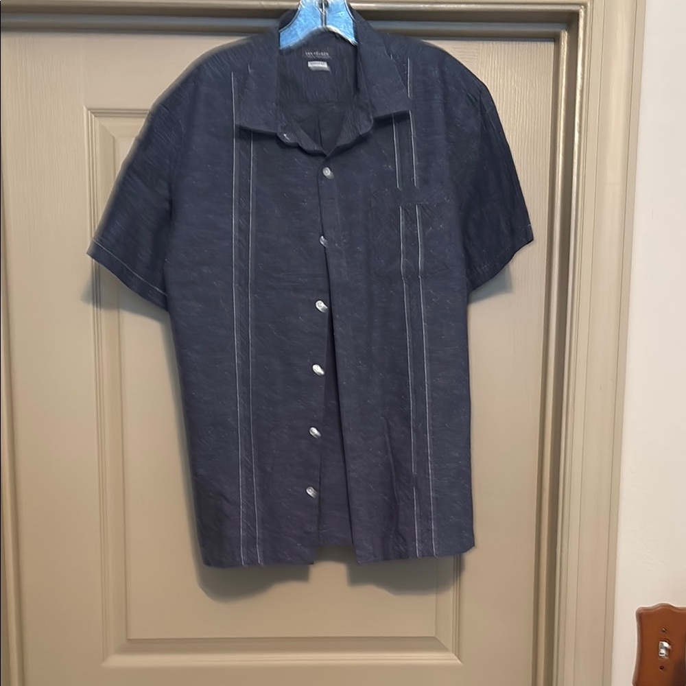 Van Heusen Blue Casual Button Down Shirt